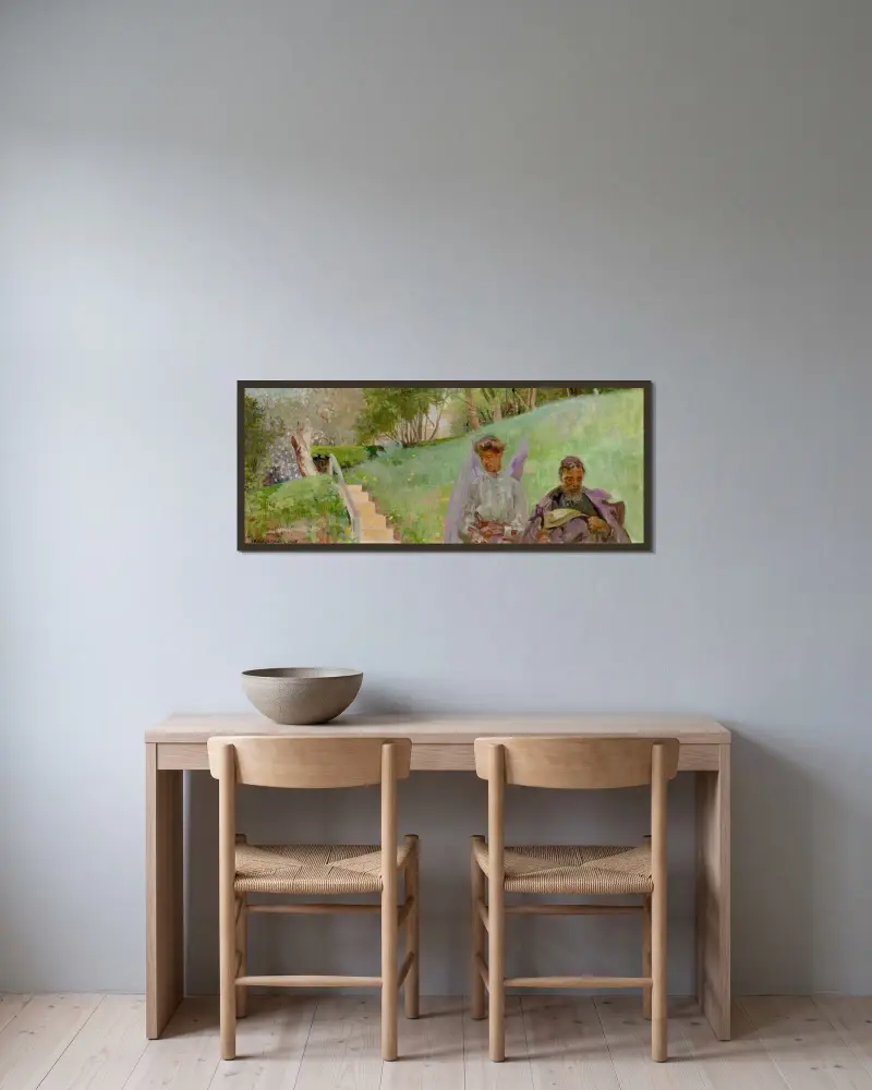 In springtime (In autumn) von Jacek Malczewski gerahmt an einer Wand