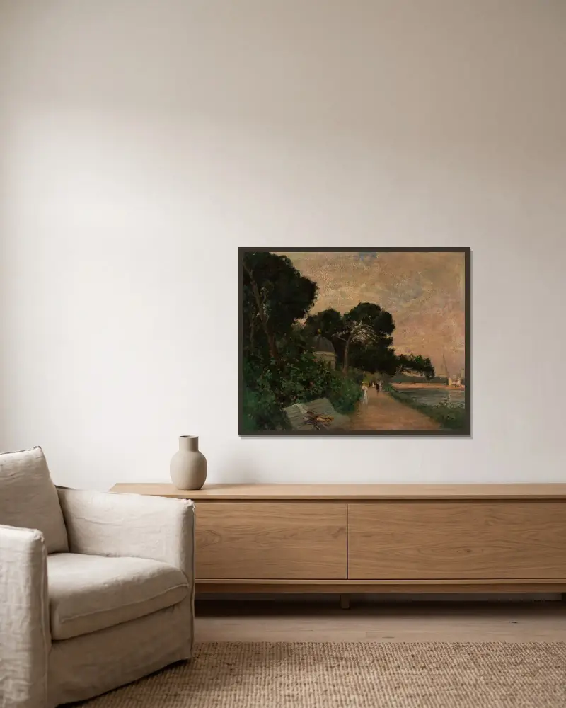 Landscape von Jacek Malczewski gerahmt an einer Wand