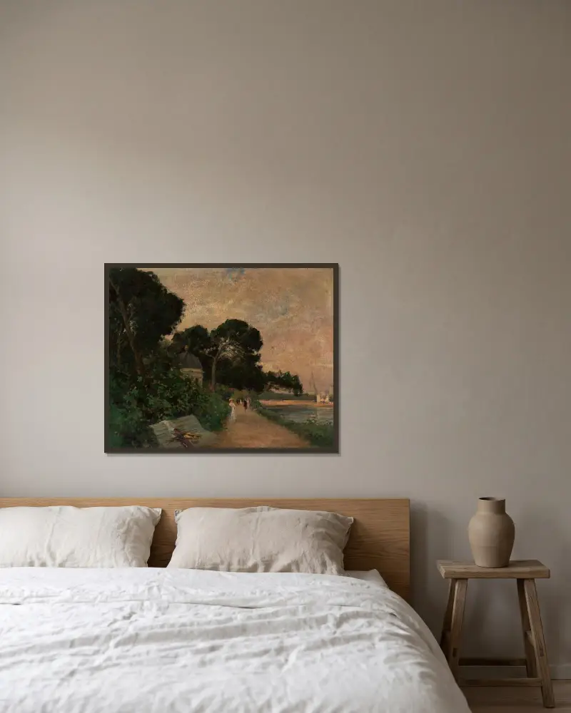 Landscape von Jacek Malczewski gerahmt an einer Wand