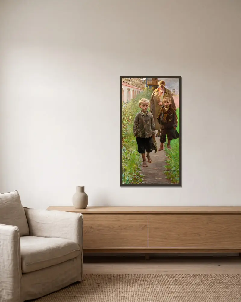 My Models von Jacek Malczewski gerahmt an einer Wand