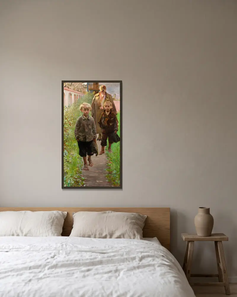 My Models von Jacek Malczewski gerahmt an einer Wand