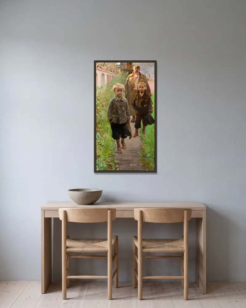 My Models von Jacek Malczewski gerahmt an einer Wand