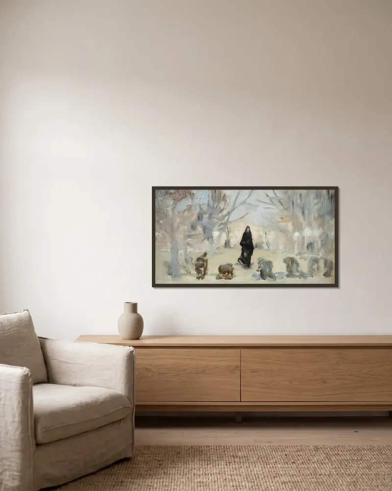 Phantom von Jacek Malczewski gerahmt an einer Wand