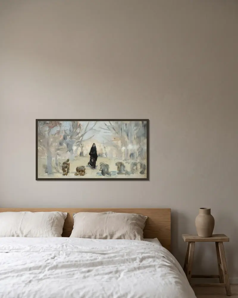 Phantom von Jacek Malczewski gerahmt an einer Wand
