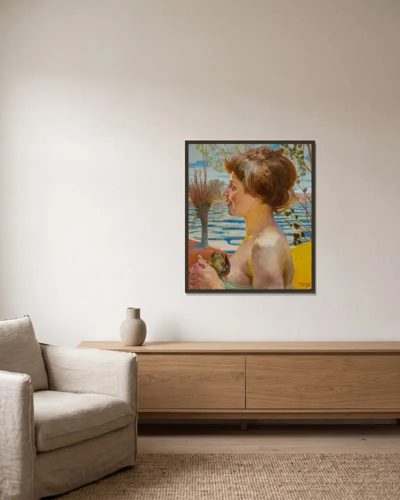 Springtime von Jacek Malczewski gerahmt an einer Wand