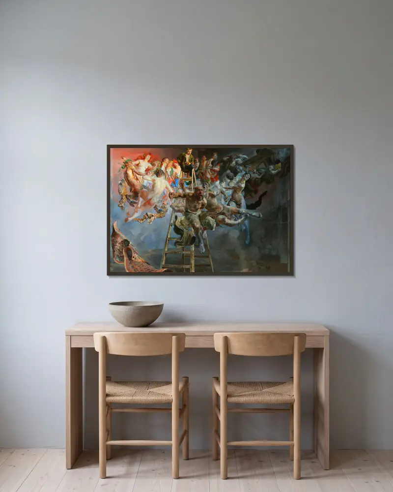 Bludný kruh, Jacek Malczewski v rámu na stěně