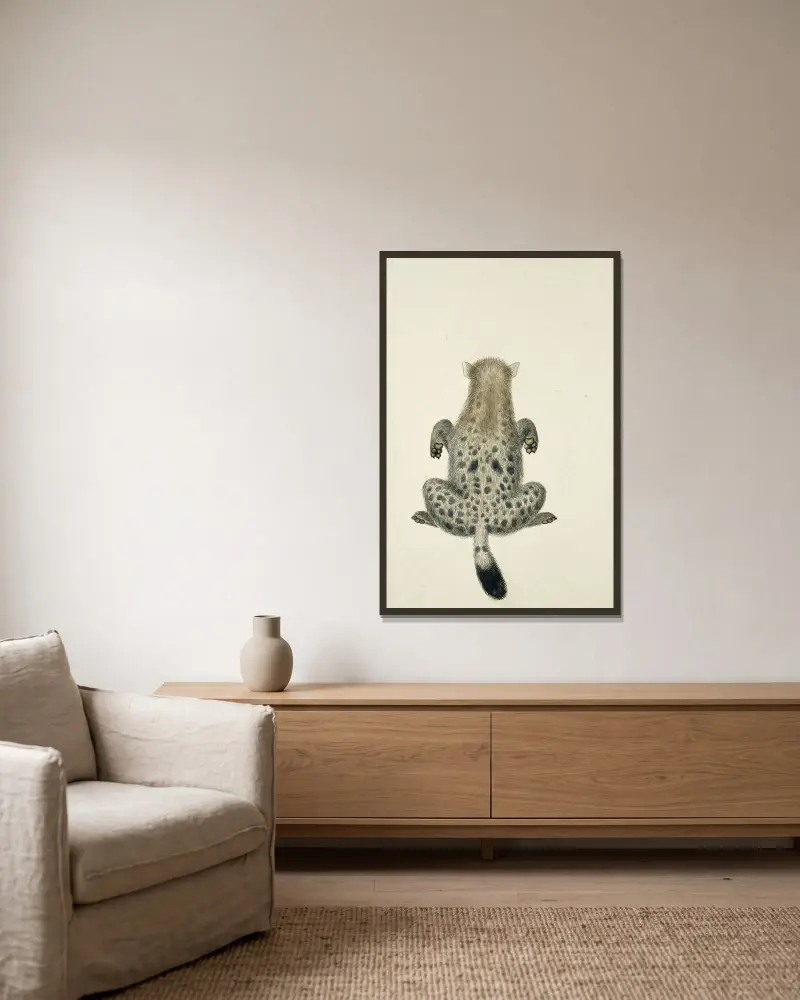 Crocuta crocuta (Tüpfelhyäne) von Robert Jacob Gordon gerahmt an einer Wand