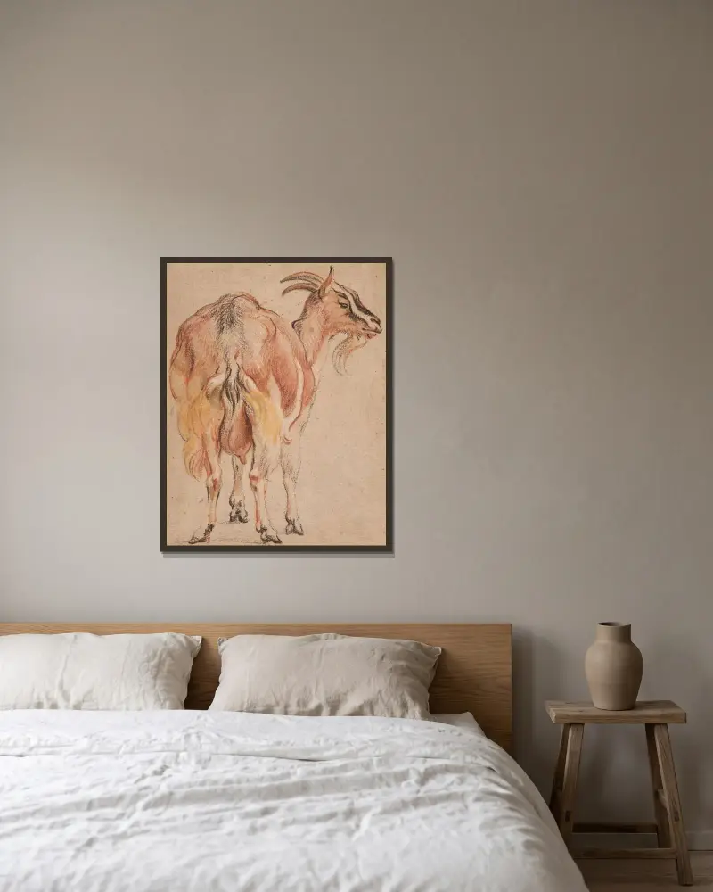 Get av Jacob Jordaens inramad på en vägg