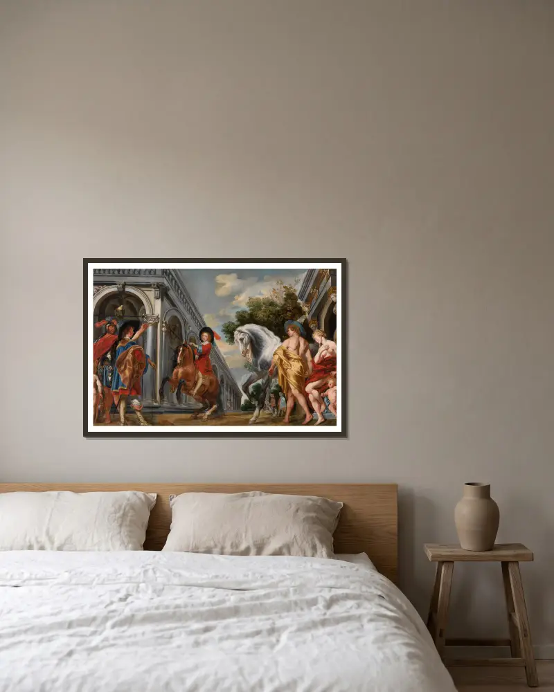 Levade, Jacob Jordaens v rámu na stěně