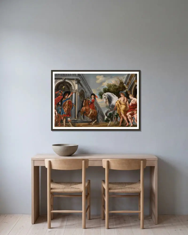 Levade, Jacob Jordaens v rámu na stěně