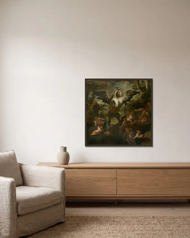 Pegas, Jacob Jordaens v rámu na stěně