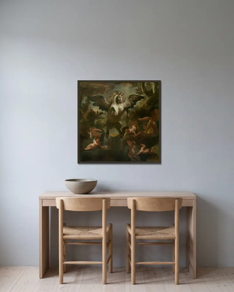 Pegas, Jacob Jordaens v rámu na stěně