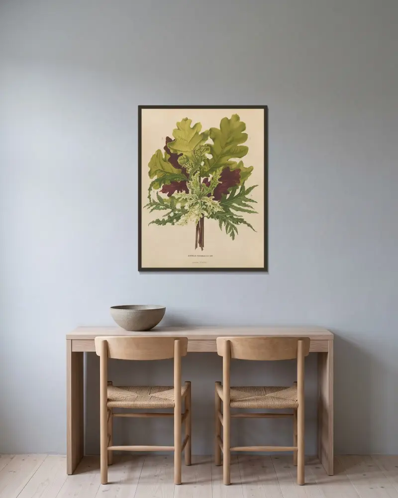 Quercus Pedunculata, Abraham Jacobus Wendel w ramie na ścianie