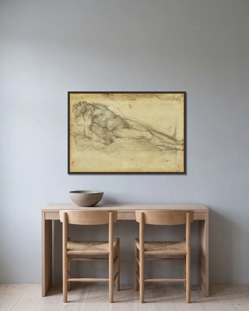 Mrtvý Kristus, Pontormo (Jacopo Carucci) v rámu na stěně