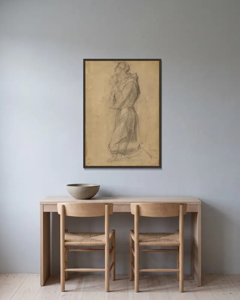 Święty Franciszek, Pontormo (Jacopo Carucci) w ramie na ścianie