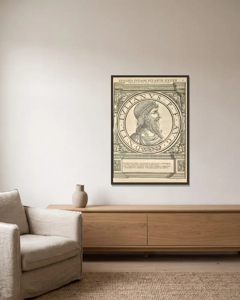Julian, Jacopo Strada v rámu na stěně