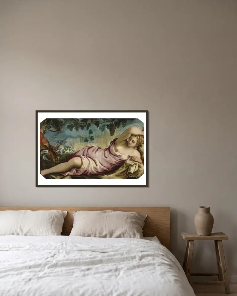 Léto, Jacopo Tintoretto v rámu na stěně