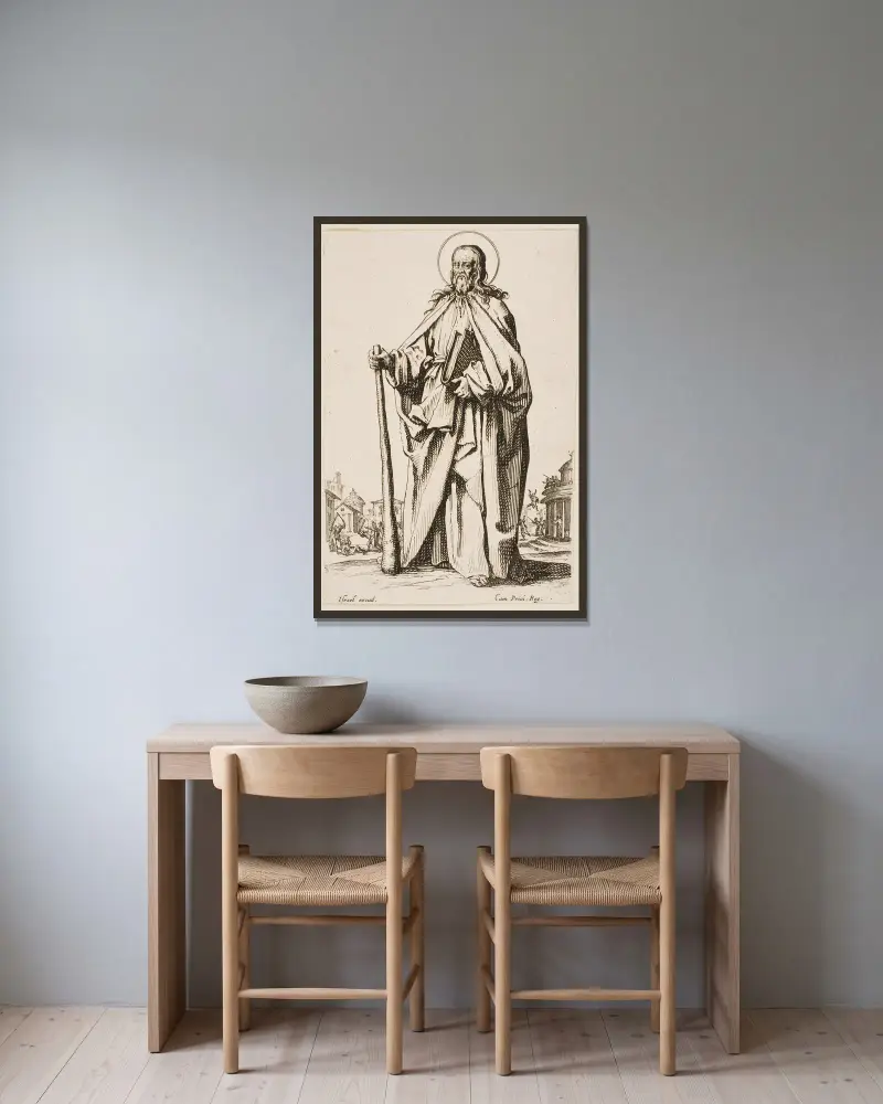 Svatý Jakub Menší, Jacques Callot v rámu na stěně