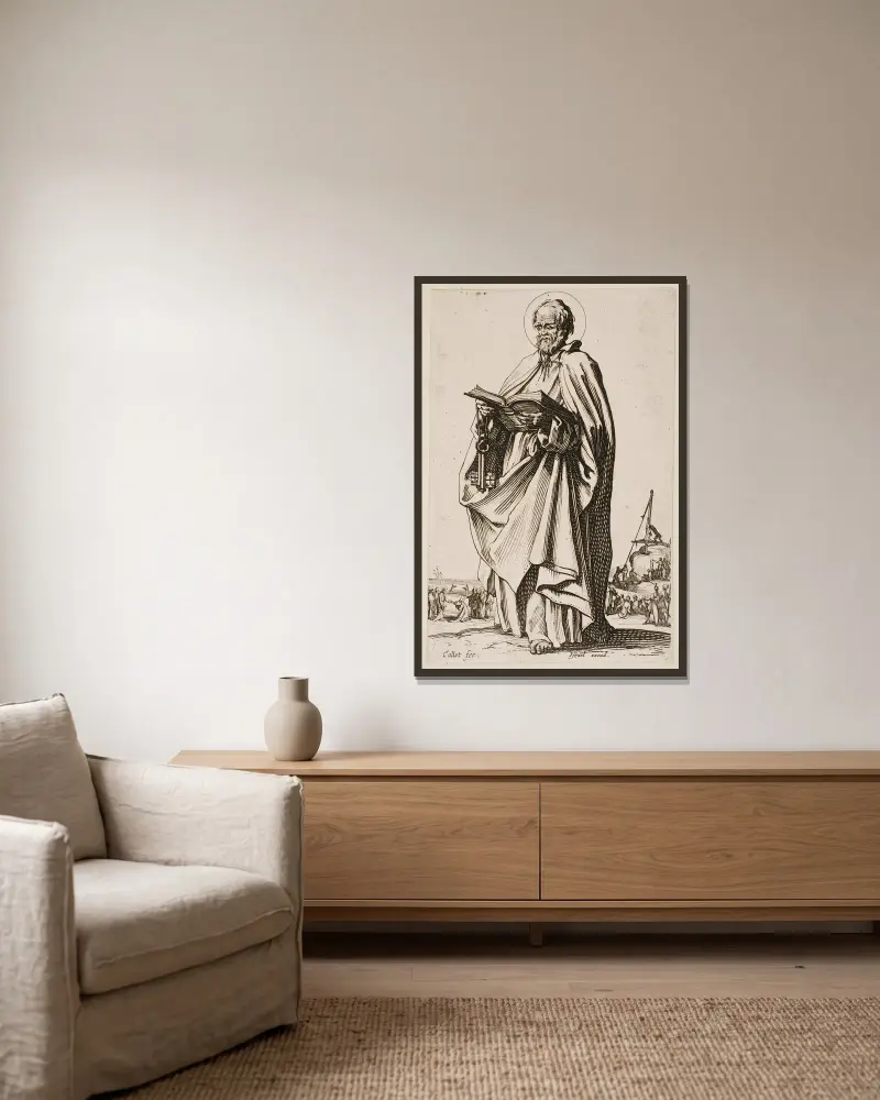 Svatý Petr, Jacques Callot v rámu na stěně