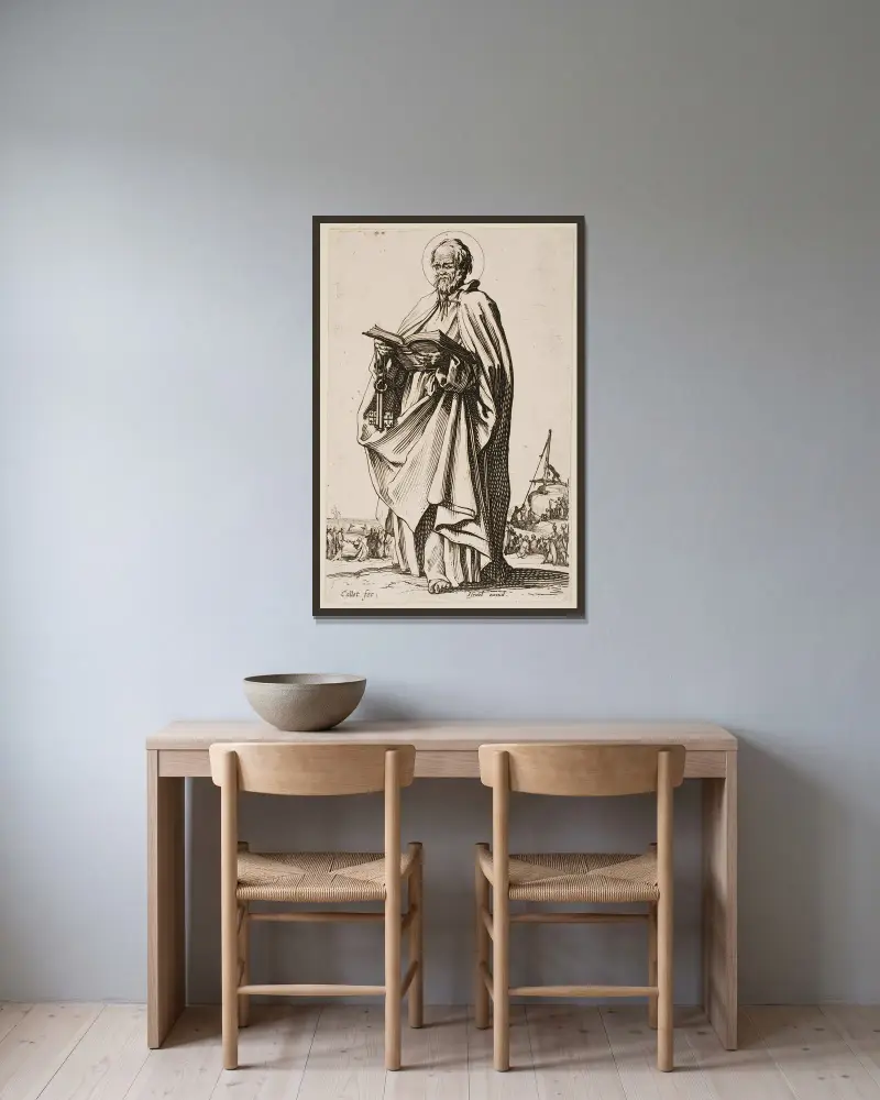Svatý Petr, Jacques Callot v rámu na stěně