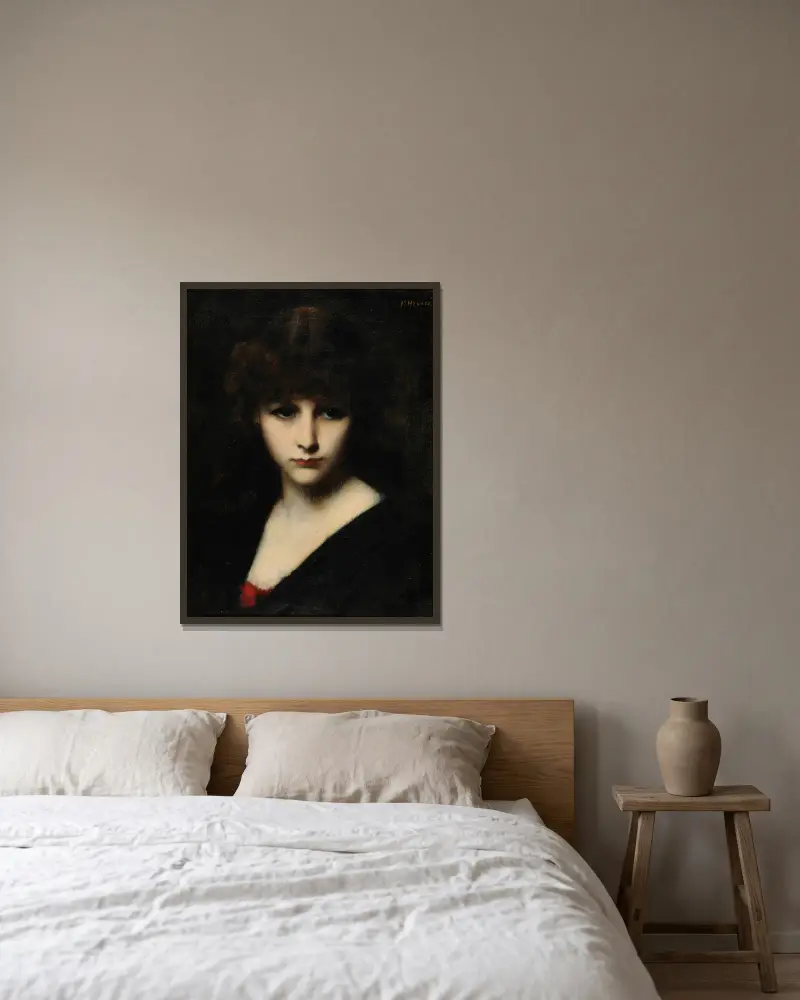 Aufrichtigkeit von Jean-Jacques Henner gerahmt an einer Wand