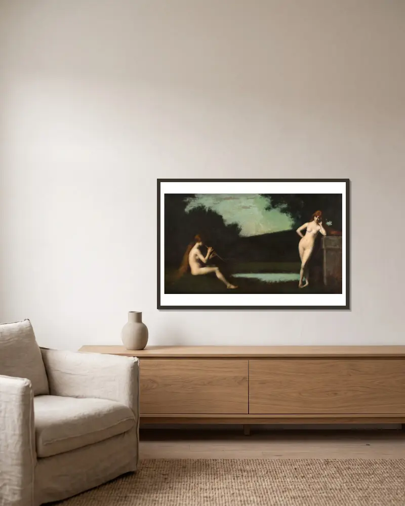 Ekloga, Jean-Jacques Henner v rámu na stěně