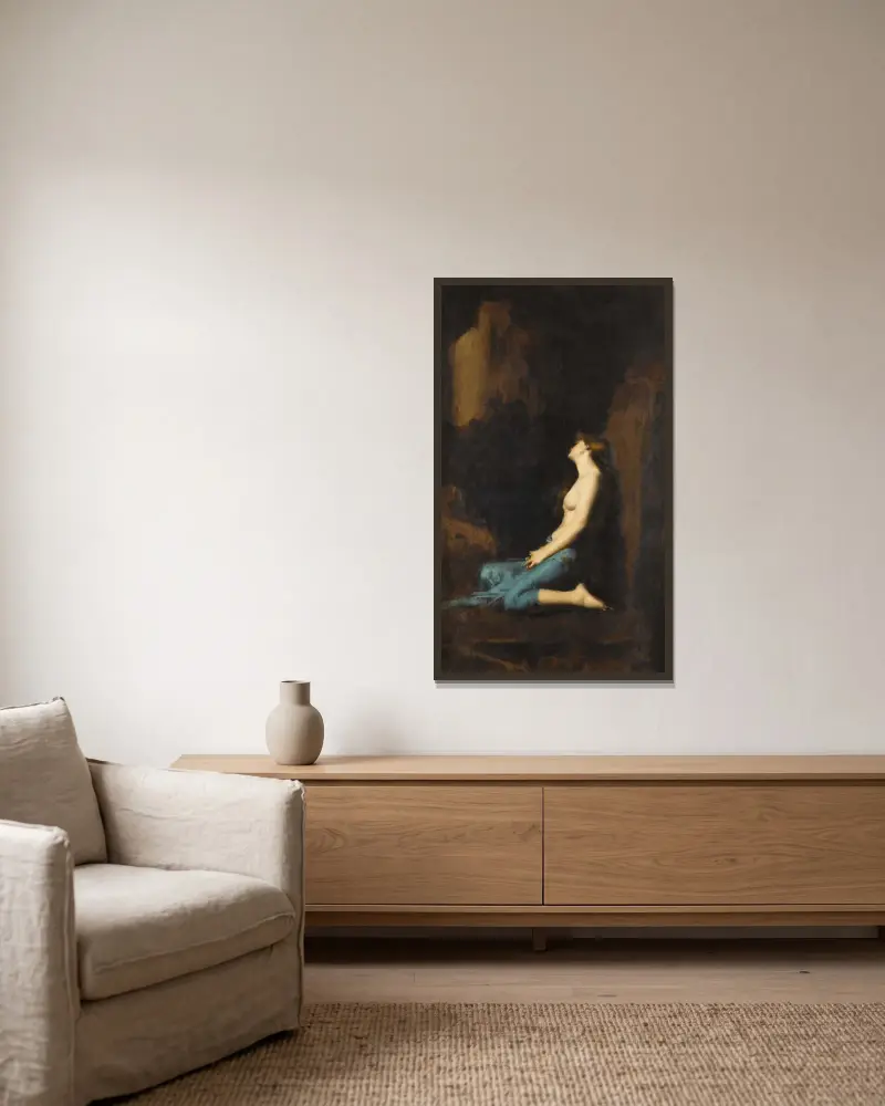 La Magdeleine, Jean-Jacques Henner w ramie na ścianie