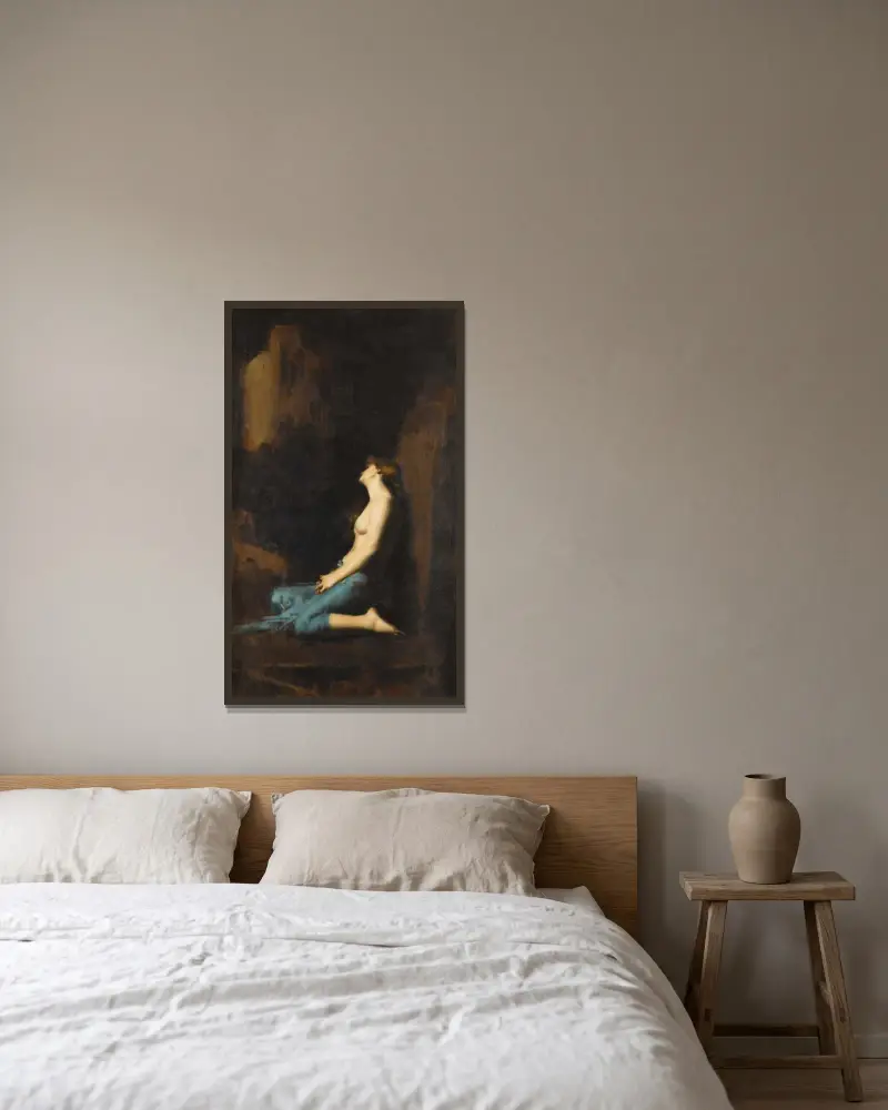 La Magdeleine, Jean-Jacques Henner w ramie na ścianie
