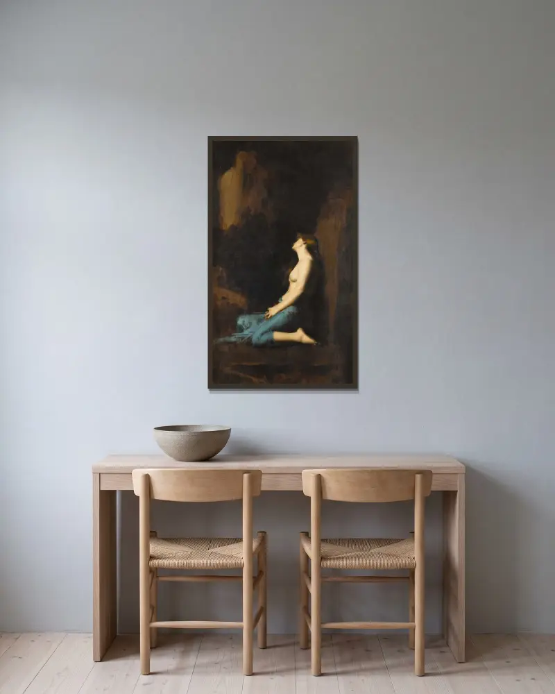 La Magdeleine, Jean-Jacques Henner w ramie na ścianie
