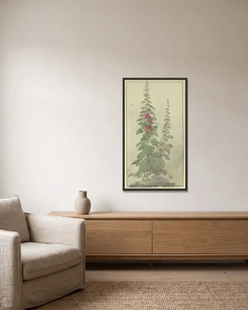 Rosellas von Jakob Becker gerahmt an einer Wand