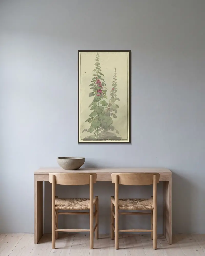 Rosellas von Jakob Becker gerahmt an einer Wand