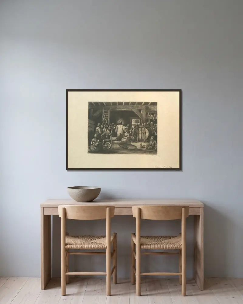 Chrystus, Jakob Smits w ramie na ścianie