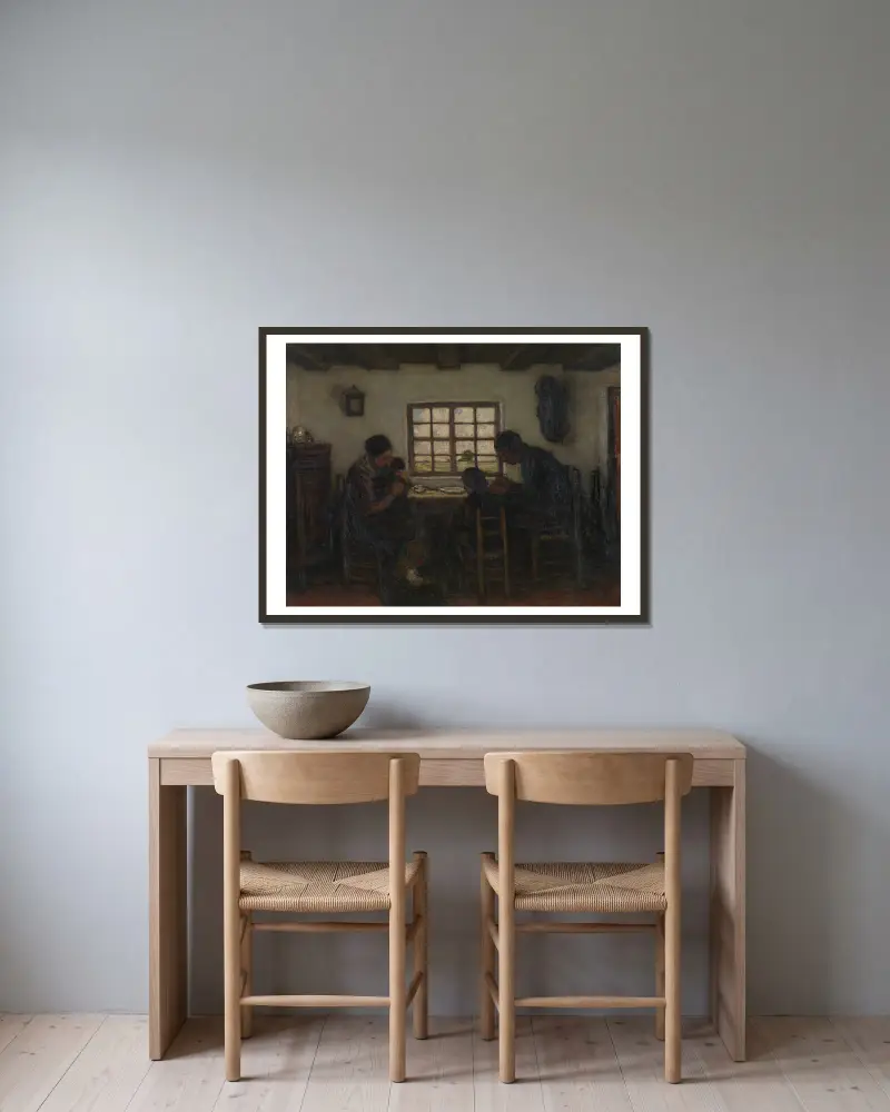 Interior in the Kempen av Jakob Smits inramad på en vägg