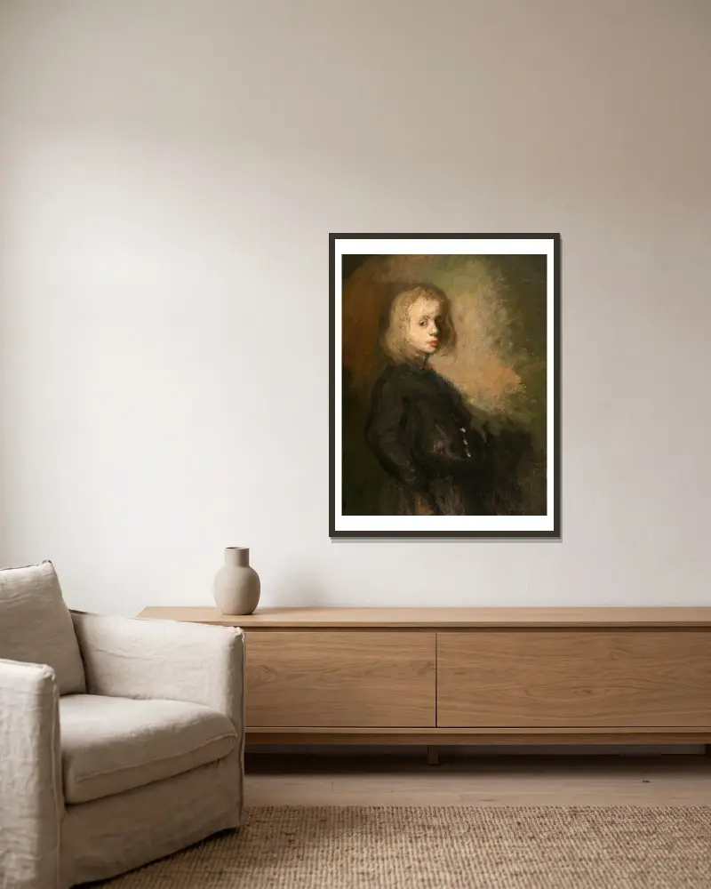 Kobeke Smits von Jakob Smits gerahmt an einer Wand