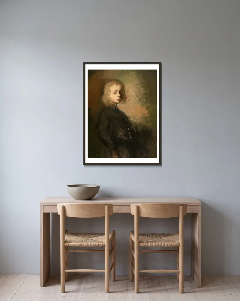 Kobeke Smits von Jakob Smits gerahmt an einer Wand