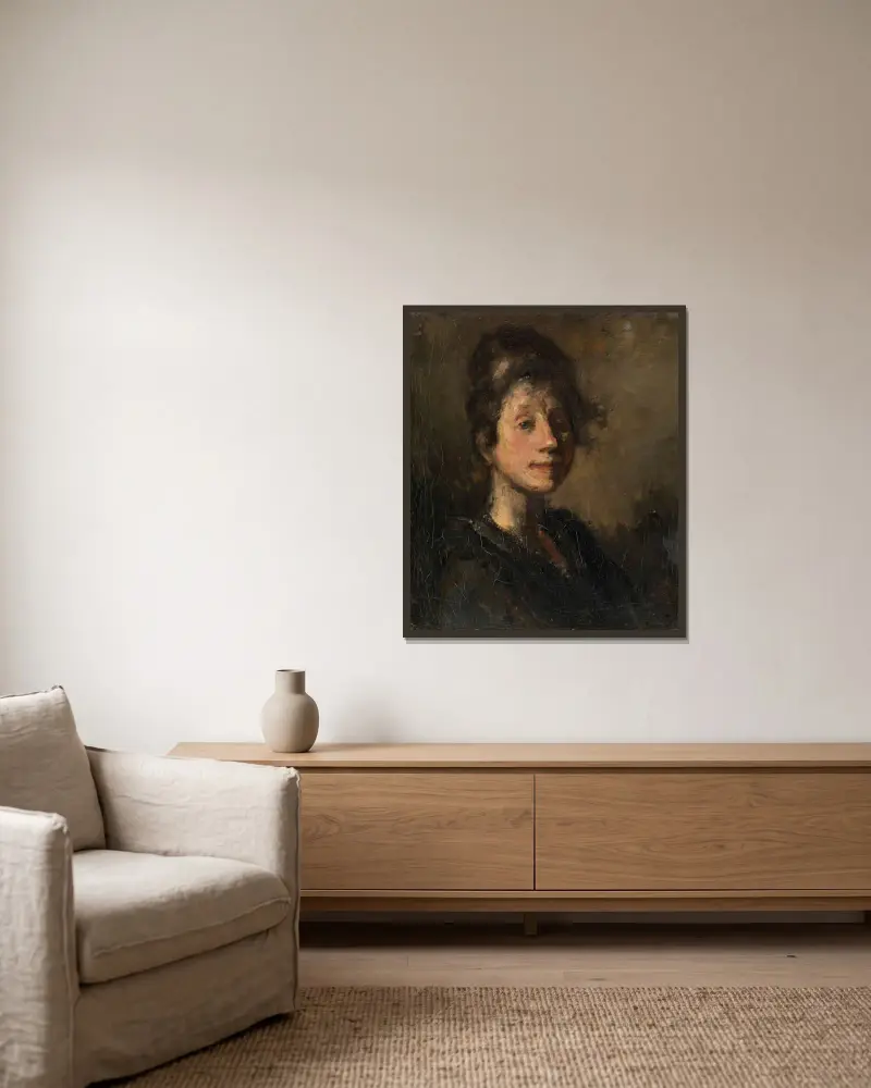 Malvina von Jakob Smits gerahmt an einer Wand