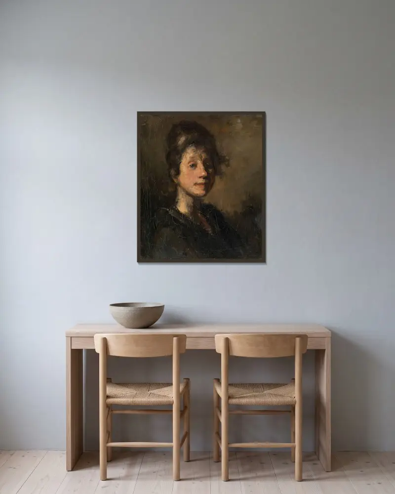 Malvina von Jakob Smits gerahmt an einer Wand