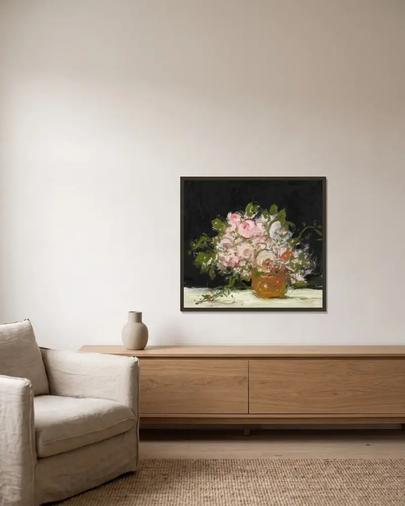 Roses von Jakob Smits gerahmt an einer Wand