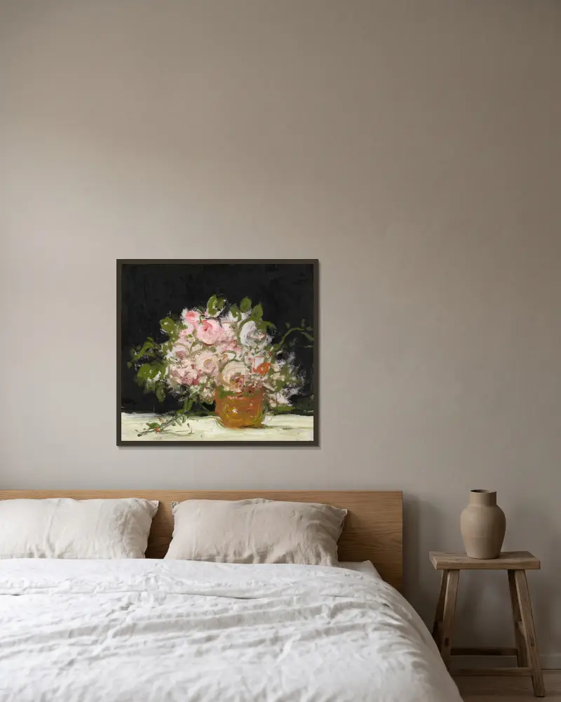 Roses von Jakob Smits gerahmt an einer Wand