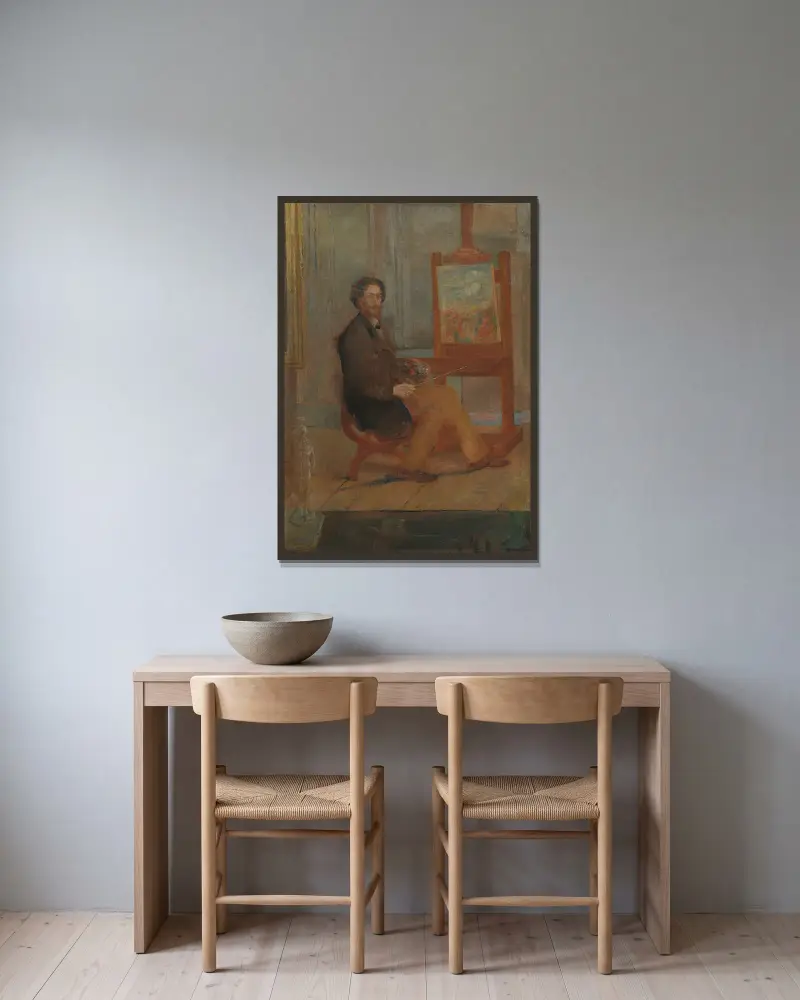 Ensor u stojanu, James Ensor v rámu na stěně