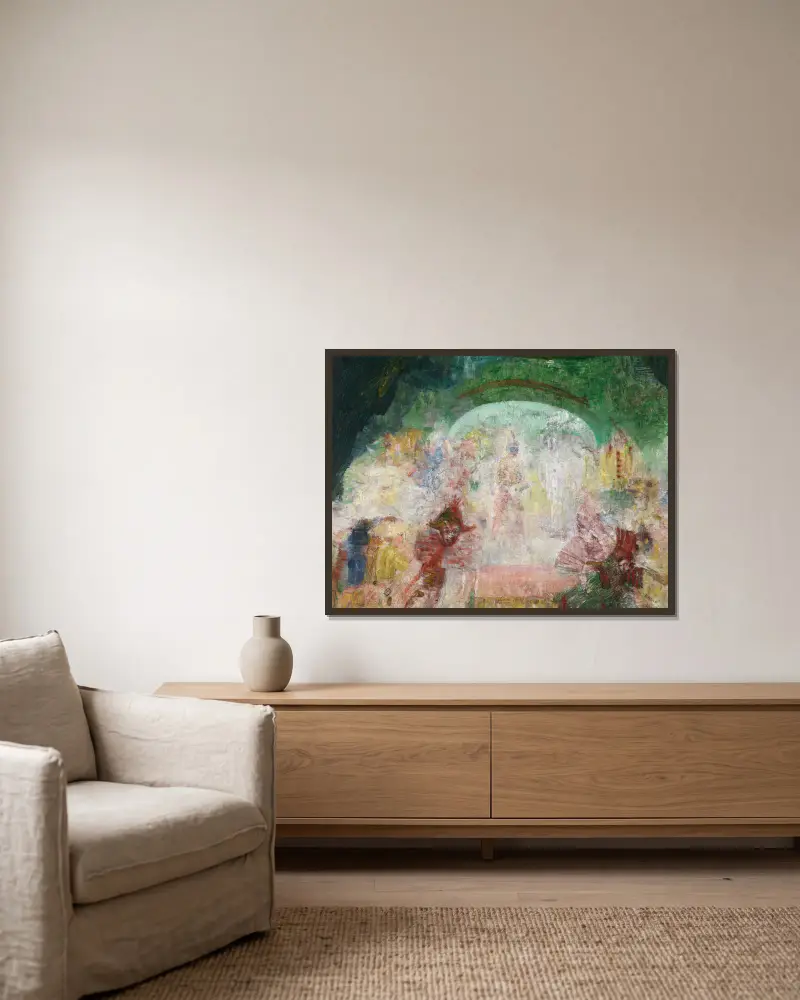 Maskarada, James Ensor w ramie na ścianie