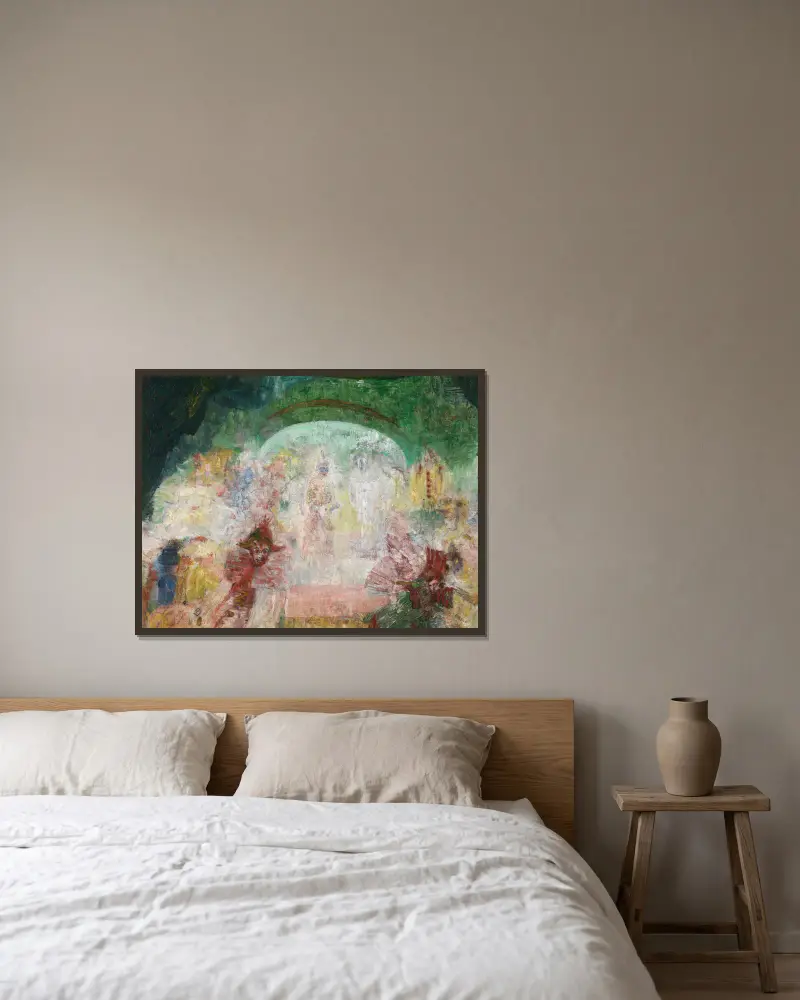 Maskarada, James Ensor w ramie na ścianie