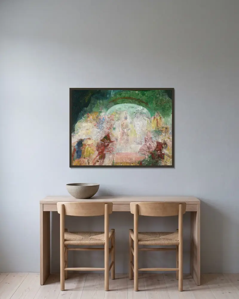 Maskarada, James Ensor w ramie na ścianie