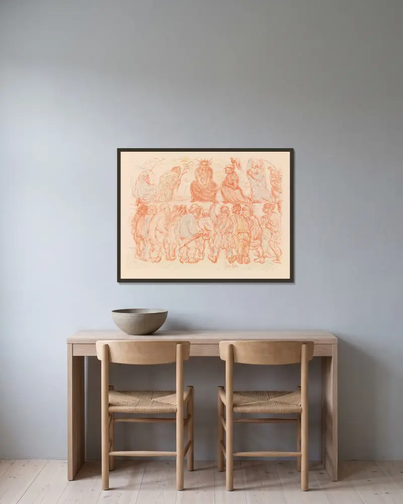 Kristův výsměch, James Ensor v rámu na stěně