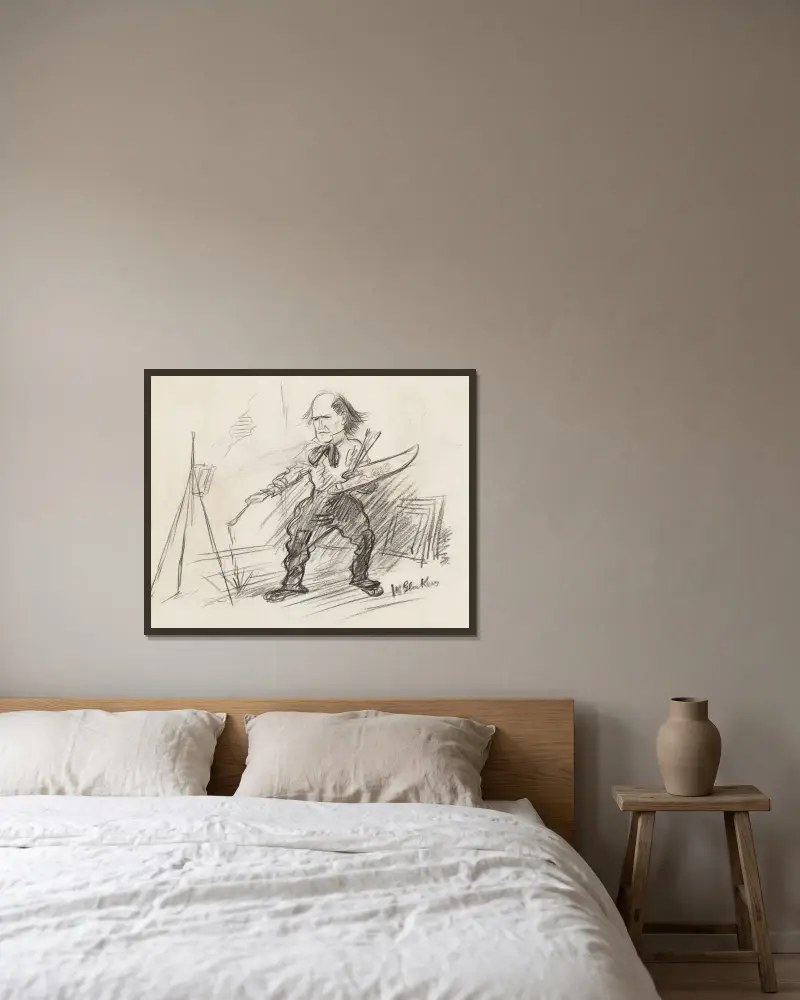 Charles Dana Gibson von William James Glackens gerahmt an einer Wand