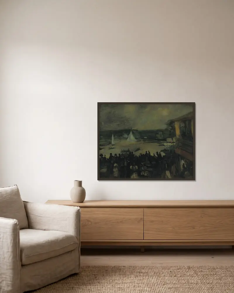 Sailing Boats – Paris von William James Glackens gerahmt an einer Wand