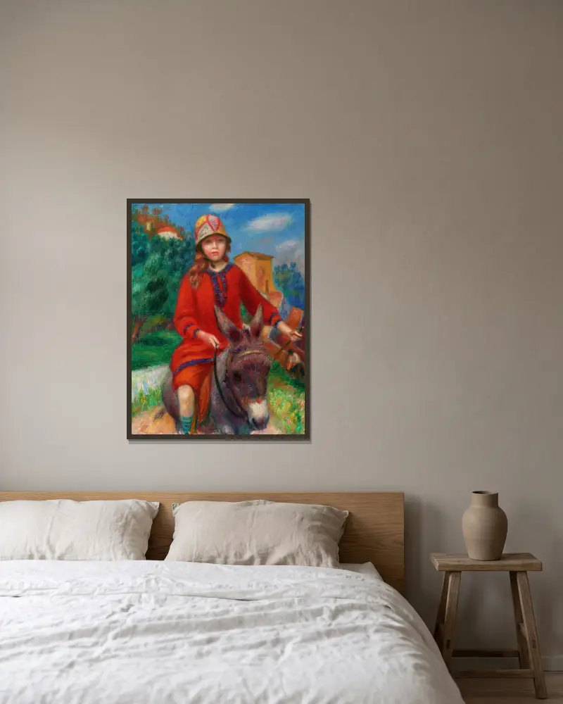 Der Spaziergang von William James Glackens gerahmt an einer Wand