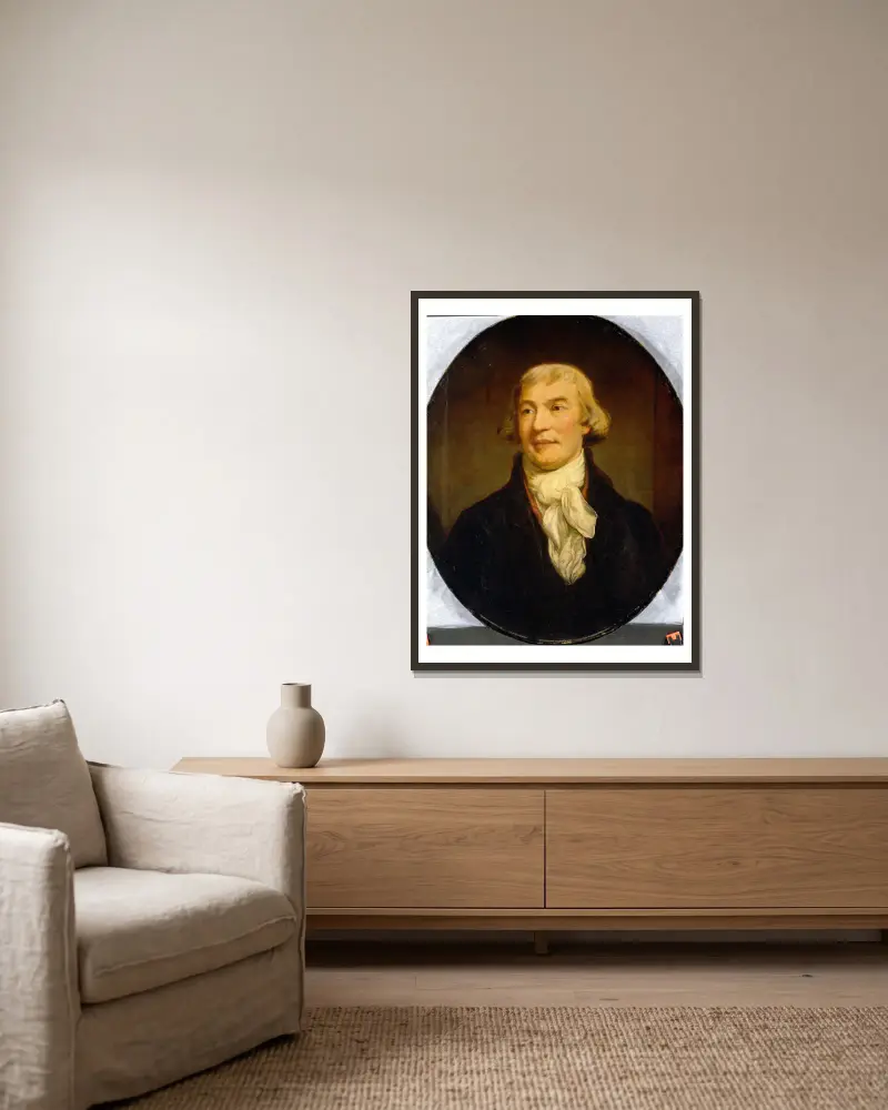Noel Joseph Desenfans av James Northcote inramad på en vägg
