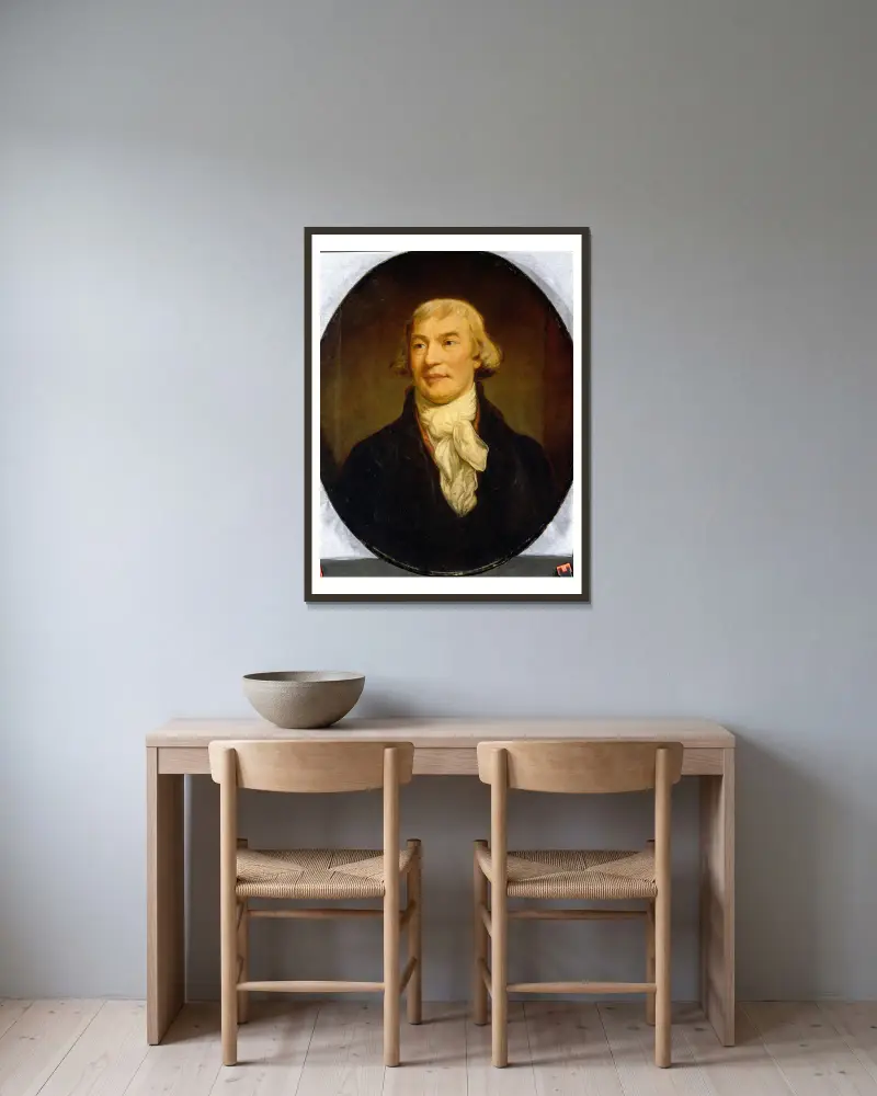 Noel Joseph Desenfans av James Northcote inramad på en vägg