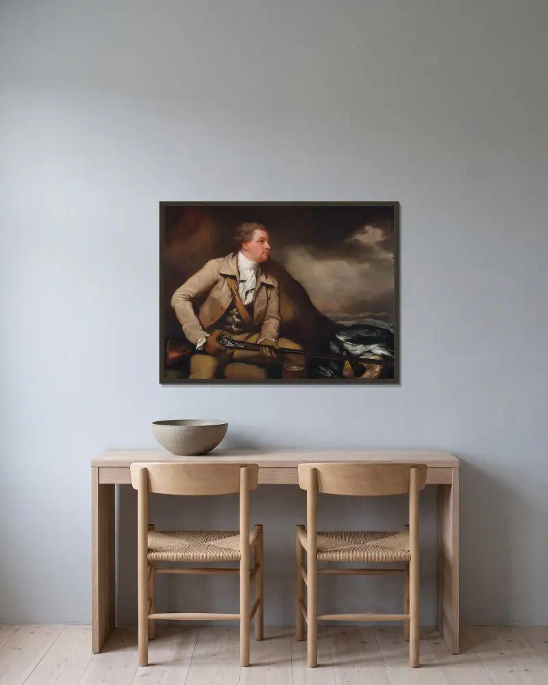 Sir William Elford, Bart. von James Northcote gerahmt an einer Wand
